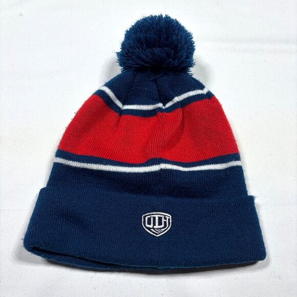 Colorado Rockies NHL Old Time Hockey Retro Knit Cuffed Pom Beanie Cap Hat - Picture 2 of 4